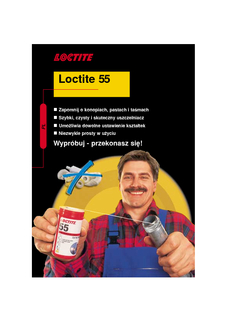 Loctite,chemia,przemysłowa,kleje,klejenie,smary,naprawa,regeneracja,Hysol,Loctite,55, nić, nici, gwint, gwintów,