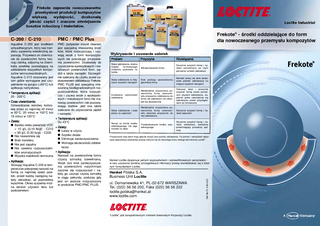 Loctite,chemia,przemysłowa,kleje,klejenie,Frekote,przemysł,kompozytów,C200,C210,PMC,Plus,700NC,770,NC,55NC,44NC,1Step,B15